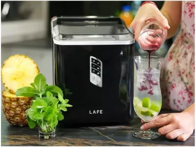 Kostkarka Lafe IceTwist Pro, elektronike, 1.5L, 12kg/24h, e zezë