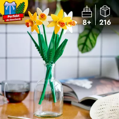 Set ndërtimi LEGO Daffodils, 216 copë, shumëngjyrësh