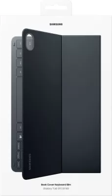 Mbështjellës me tastierë Samsung Book Cover Keyboard Slim për Tab S11, e zezë