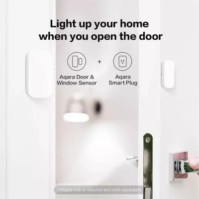 Sensor dere dhe dritare AQARA T1 DW-S03D Zigbee 3.0, i bardhë, set 2 pjesë (sensor + magnet)