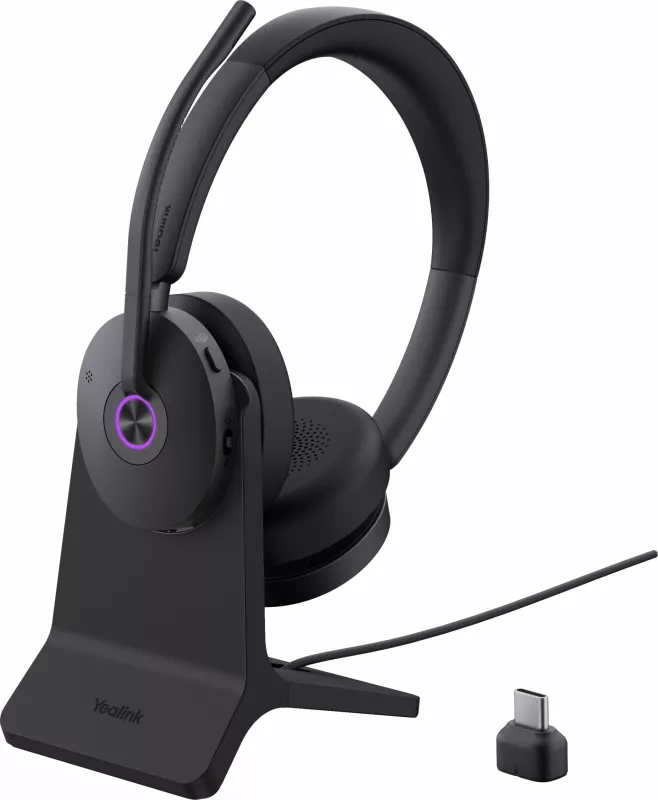 Kufje Yealink BH74, Bluetooth, ANC, USB-C/A, e zezë
