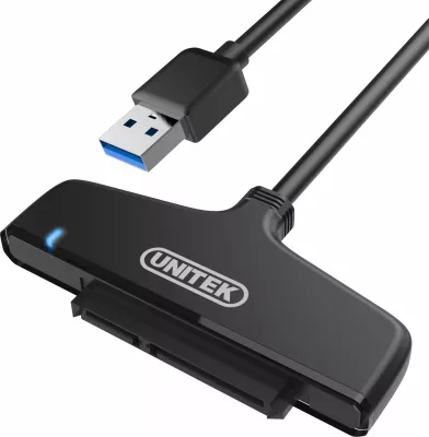 Adapter USB 3.0 në SATA III Unitek Y-1096 për HDD/SSD 2.5", i zi