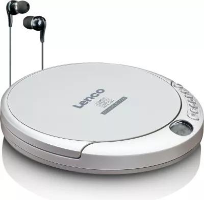 CD player Lenco CD-201, MP3, LCD, kufje, argjend