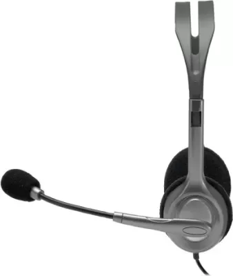 Kufje Logitech H110 stereo me mikrofon, 2x 3.5 mm, kabllo 1.8 m, gri