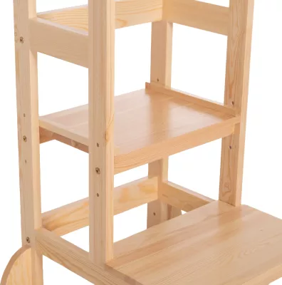Kullë mësimi për fëmijë Montessori PEPE, dru pishe natyral, FH9291.01, 55x53x90cm