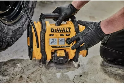 Kompresor ajri DeWALT DCC018N, 11 bar, 2.5 kg, zi-verdhë