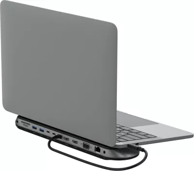 Dock Belkin INC014BTSGY, USB 3.2 Gen 2, 100 W, i zi, i hirtë