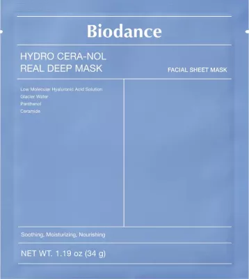 Maskë fytyre Biodance Hydro Cera-Nol Real Deep Mask për femra 34g