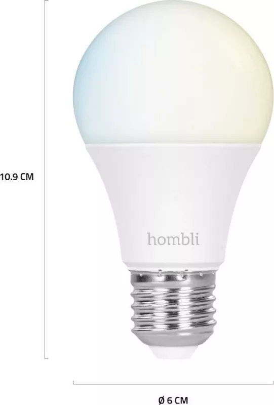 Llambë smart Hombli E27, LED, 9W, e bardhë
