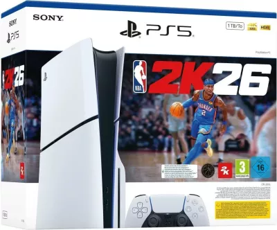 Konzolë PS5 Sony 1TB Slim me NBA 2K26 White