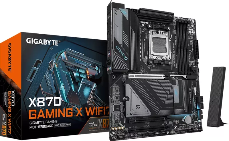Pllakë amë GIGABYTE X870 GAMING X WIFI7, AM5, 4x DDR5, ATX, WiFi 7