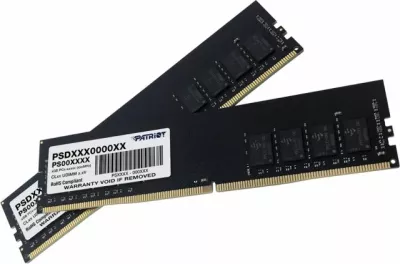 RAM Memorje Patriot Signature Line PSD416G3200K 16GB (2x8GB) DDR4 3200MHz CL22 UDIMM 1.2V, PCB e zezë, set 2 copë