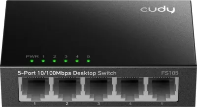 Switch Cudy FS105, 5 porte, Fast Ethernet, i zi