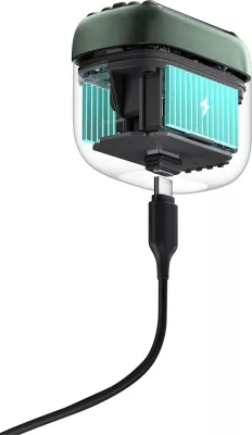 Makinë rroje elektrike portative Yoose MINI 5, 5 tehe (4+1), IPX7, USB-C, Gjelbër, set me aksesorë