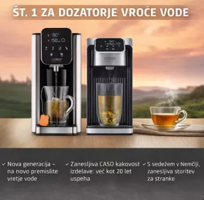 Dispenser uji të nxehtë CASO HW 660 2.7L 2600W, inox/zi