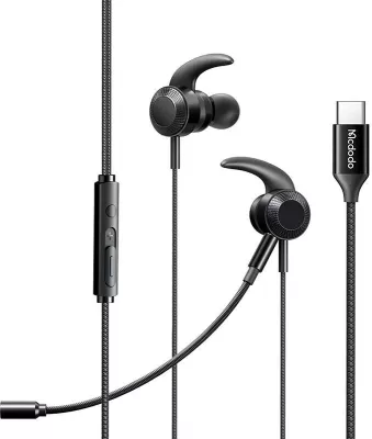Kufje gaming Mcdodo HP-1340 me mikrofon, USB-C, të zeza