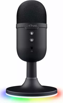 Mikrofon Trust GXT 234 Yunix (25372) USB/3.5 mm kardioid me RGB, i zi