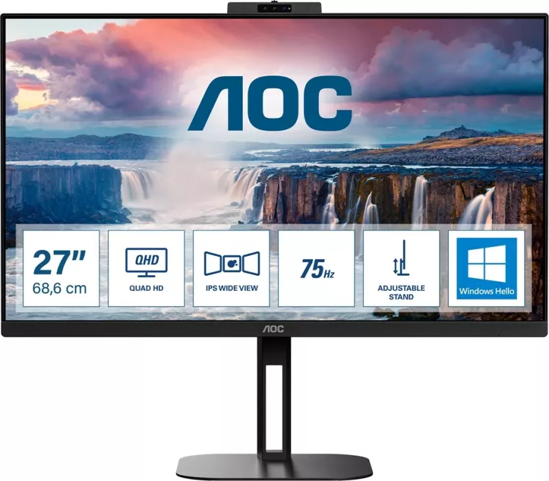 Monitor AOC Q27V5CW, 27", Quad HD, LED, i zi