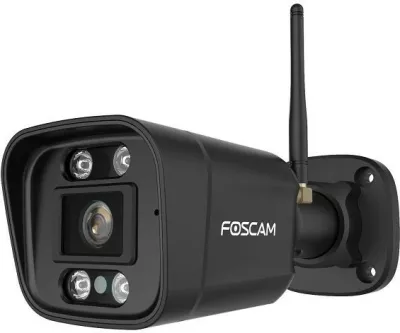 Kamerë sigurie IP Foscam V5P, 5MP, QHD, jashtme, Wi-Fi/Ethernet, e zezë