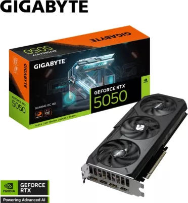 Kartelë grafike GIGABYTE GeForce RTX 5050 Gaming OC 8G GV-N5050GAMING OC-8GD, 8GB GDDR6, PCIe 5.0
