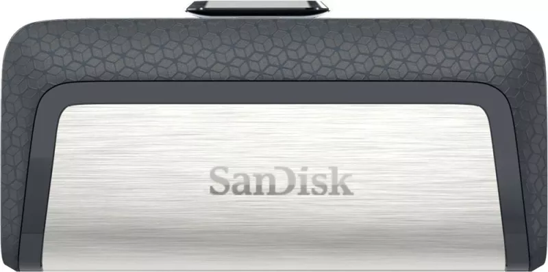 USB SanDisk Ultra Dual Drive, 128 GB, USB Type-A / USB Type-C, 3.2 Gen 1, E zezë, Argjend