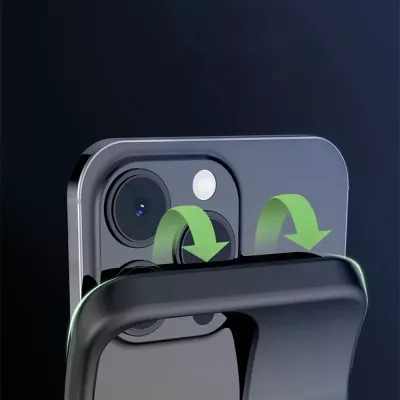 Mbështjellës me bateri Tech-Protect PowerCase për iPhone 15 Pro, MagSafe, 7000mAh, Zi