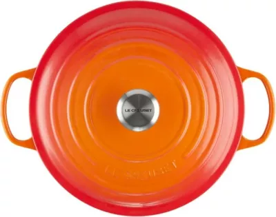 kaserollë e rrumbullakët gize, Le Creuset, 21177260902430, 26 cm, portokalli