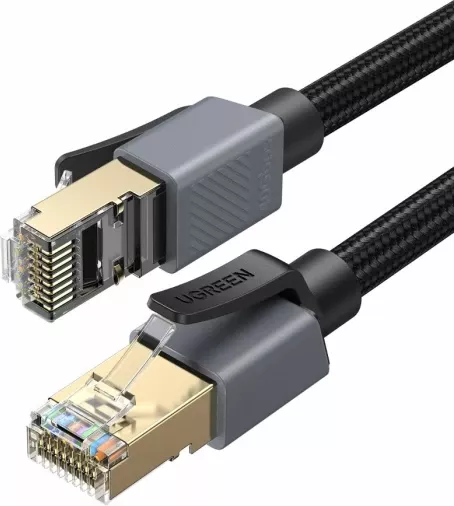 Kabllo rrjeti UGREEN 85629 Cat8 40Gbps 3 m, e gërshetuar, e zezë thumbnail 3