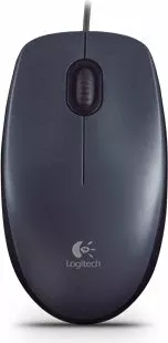 Maus Logitech M90, me kabllo USB, optik 1000 dpi, 3 butona, Gri