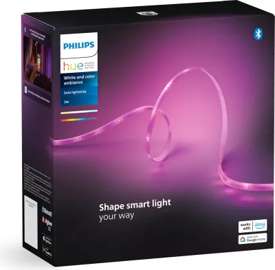Shirit ndriçues Philips Hue Lightstrip Solo 3m, smart, LED