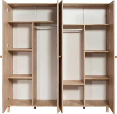 Dollap rrobash Sonomo, Skye Decor, Loni 4 -973, 180x192x52 cm