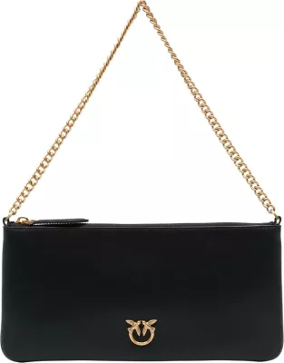 Portofol për femra Pinko New Horizontal Flat Vitello SE 107669 A0F1, i zi