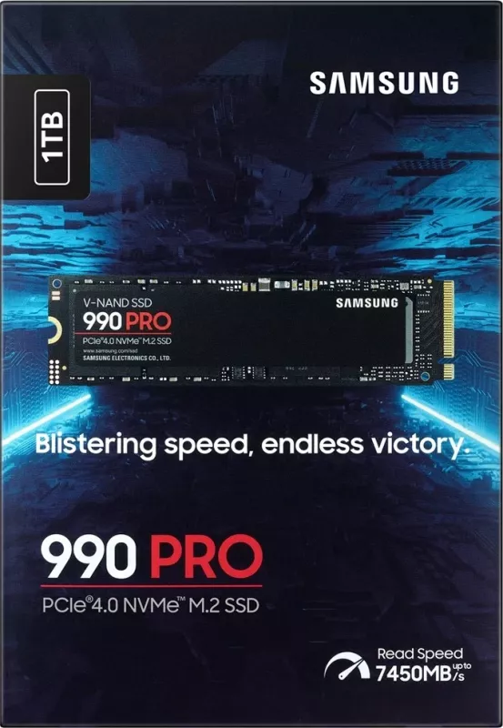 SSD Samsung 990 PRO, 1 TB, M.2, PCI Express 4.0, NVMe, Zi