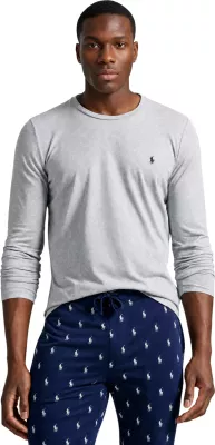 Maicë e brendshme me mëngë të gjata për meshkuj Ralph Lauren L/S Crew Sleep Top 714844759003, e hirtë [Madhësia: XXL]