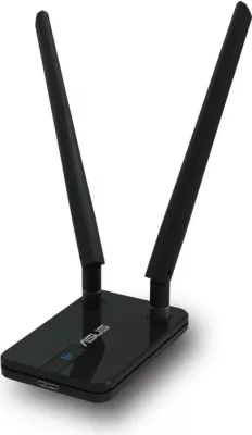 Adapter Wi‑Fi USB, Asus, USB-AC58 (90IG06I0-BM0400), antena të jashtme me rreze të lartë, kabllo zgjatuese USB, e bardhë