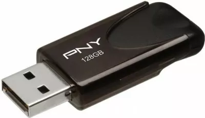 Pendrive PNY Attaché 4 2.0 128 GB USB 2.0, e zezë