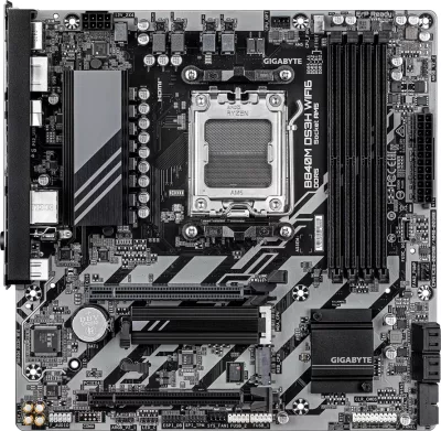 Pllakë amë GIGABYTE B840M DS3H WIFI6 AM5 mATX 4x DDR5 Wi‑Fi 6 Bluetooth 5.3 2.5GbE