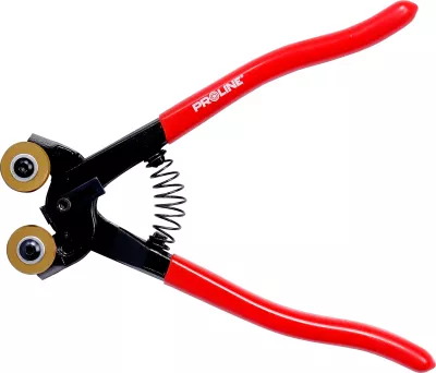 Pincë prerëse pllakash PROLINE 61661, rrota tungsten karbid me veshje titani, me çelës, kuqe/zezë