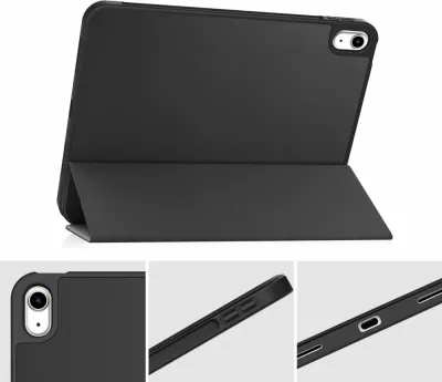 Mbështjellës Tech-Protect SC Pen për iPad 10.9" (2022), silikon, me mbajtëse, i zi