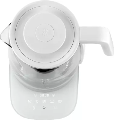 Ibrik elektrik Zwilling 53102-500-0, 1.7L, 1850W, xham, i bardhë, termostat i rregullueshëm