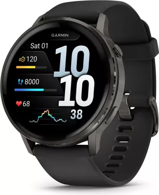 Smartwatch Garmin Venu 4 45mm, silikon, zi/shifer