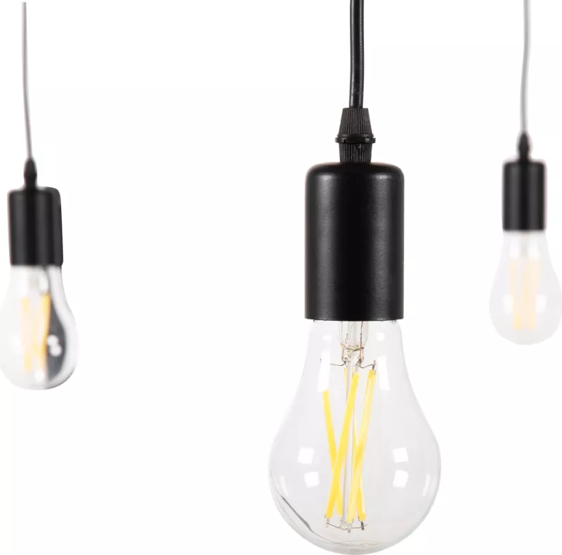 Llambadar tavani 8-drita FH4176 metal i zi-kabllo të zeza Φ100x180Hcm