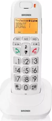 Telefon pa kabllo Brondi Bravo Bright i bardhë