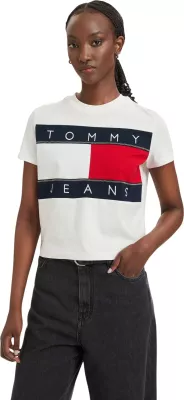Maicë për femra Tommy Hilfiger Jeans DW0DW22818, e bardhë