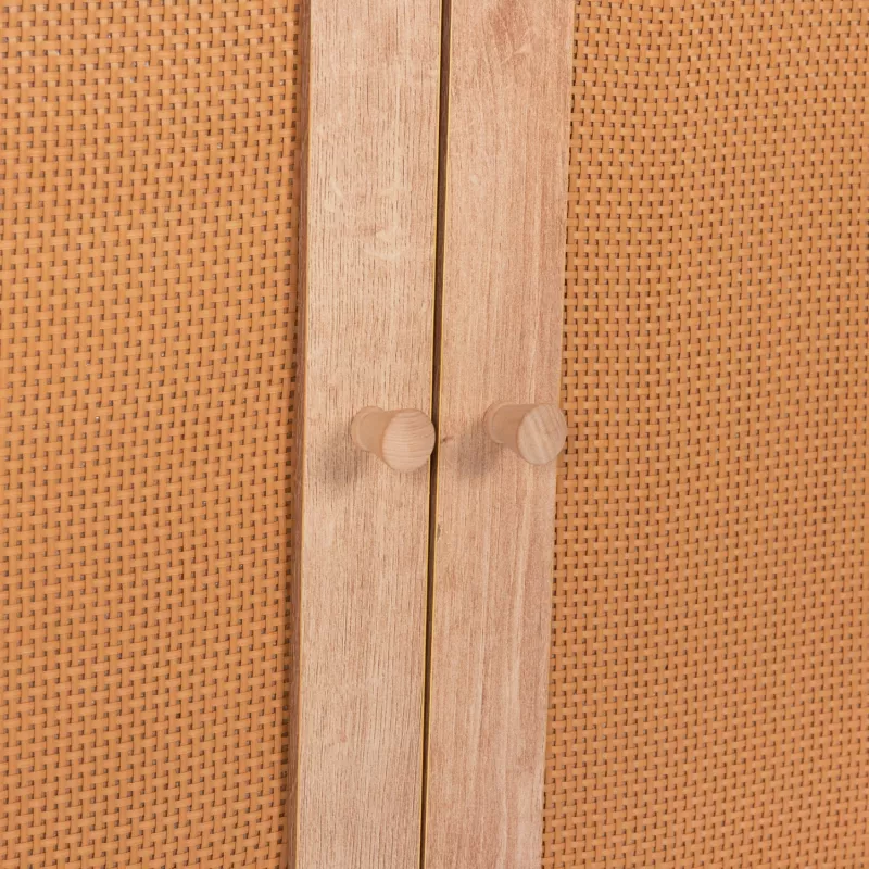 Bufe COLM FH9440.11 melaminë me ratan sintetik në 4 dyer 160x39,5x71H cm