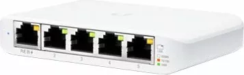 Switch UBIQUITI UniFi Switch Flex Mini, 5-port Gigabit, PoE, USB-C, i bardhë