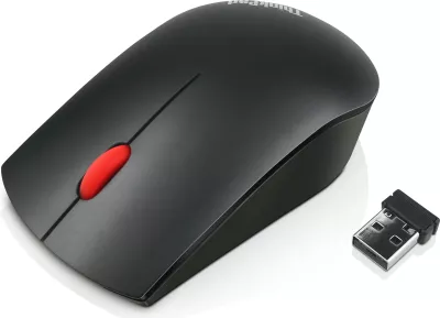 Maus Lenovo 4X30M56887, Ambidextrous, Optical, RF Wireless, 1200 DPI, Black, Red
