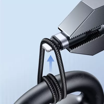 Kabllo multifunksional Joyroom S-A18 4in1, 1.2m, USB-A në USB-C/Lightning/micro USB, e zezë