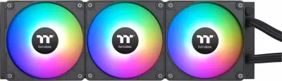Ftohës uji AIO Thermaltake TH360 V2 Ultra EX ARGB Sync 360mm me LCD 2.1\" (CL-W415-PL12SW-A), set me 3 ventilatorë 120mm