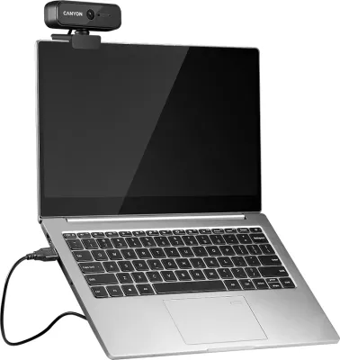 Webcam CANYON C2N Full HD 1080p USB me mikrofon, 30fps, e zezë